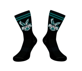 Pelicans Crew Socks Black:Black