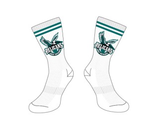 Pelicans Crew Socks White:White