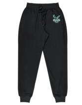 Kids Tapered Fleece Trackpants Black 