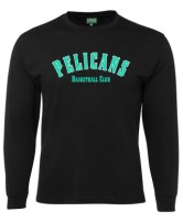 Kids Varsity Long Sleeve Tee Black 